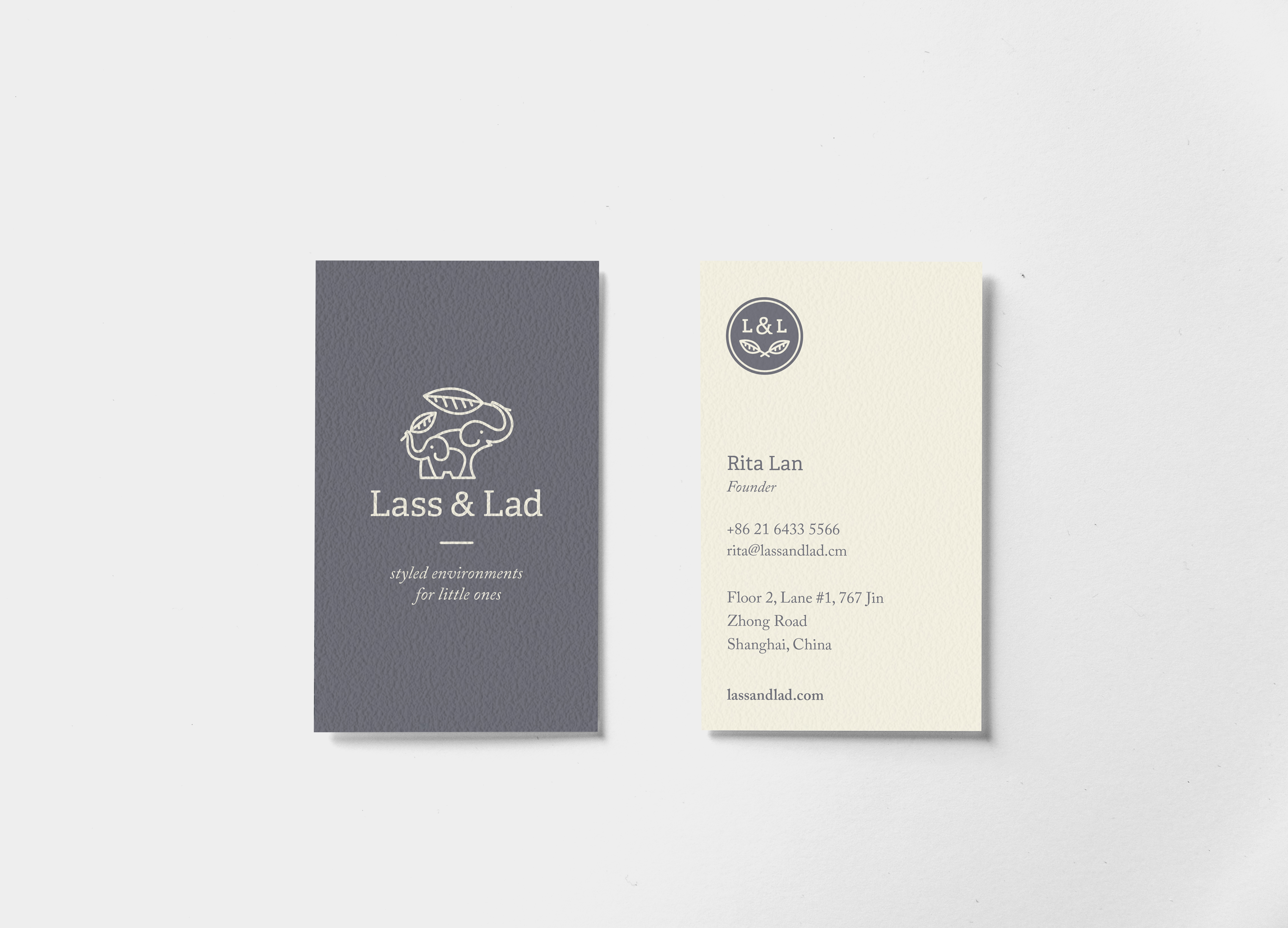 Lass & Lad Business Card