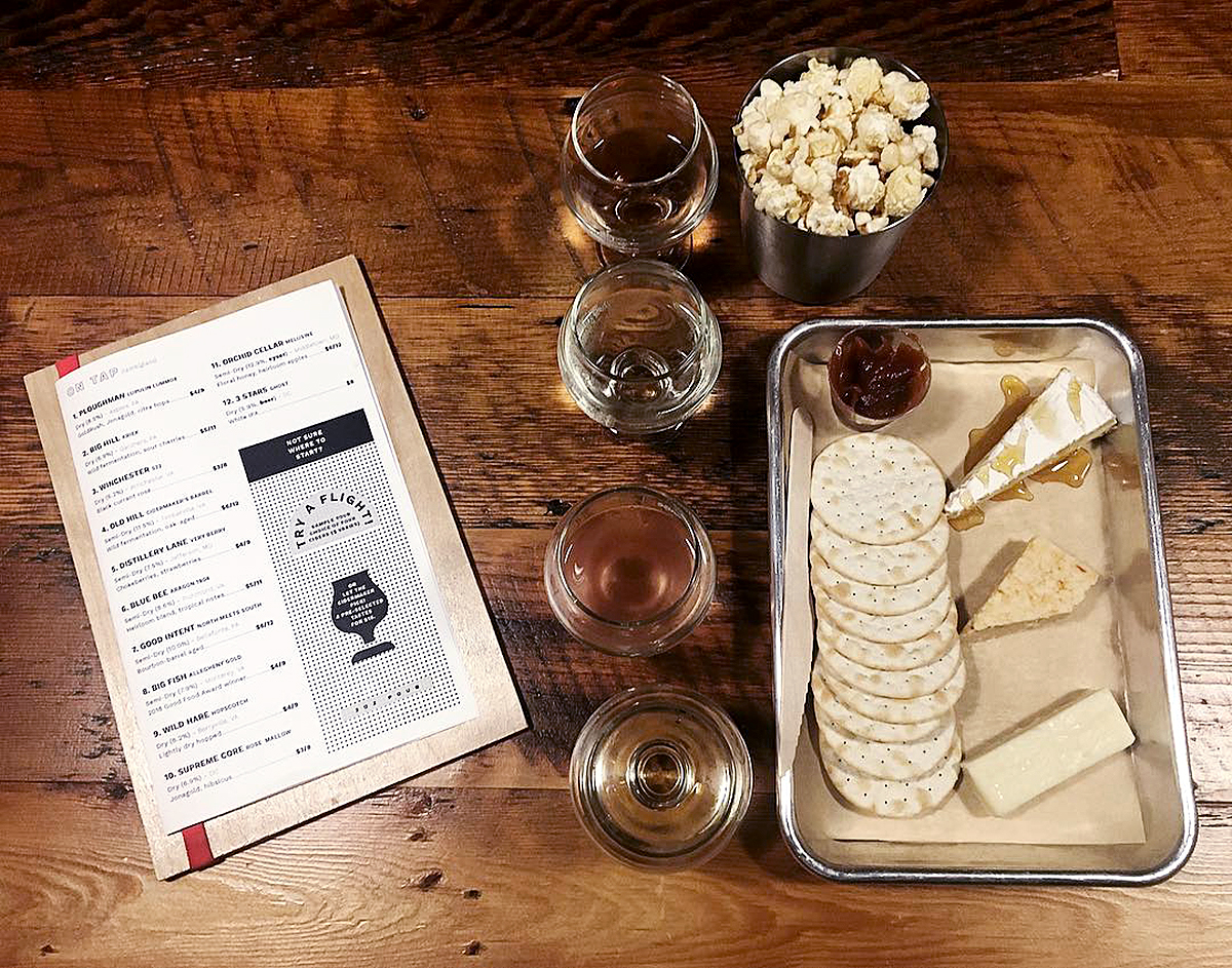 cheese plate and menu